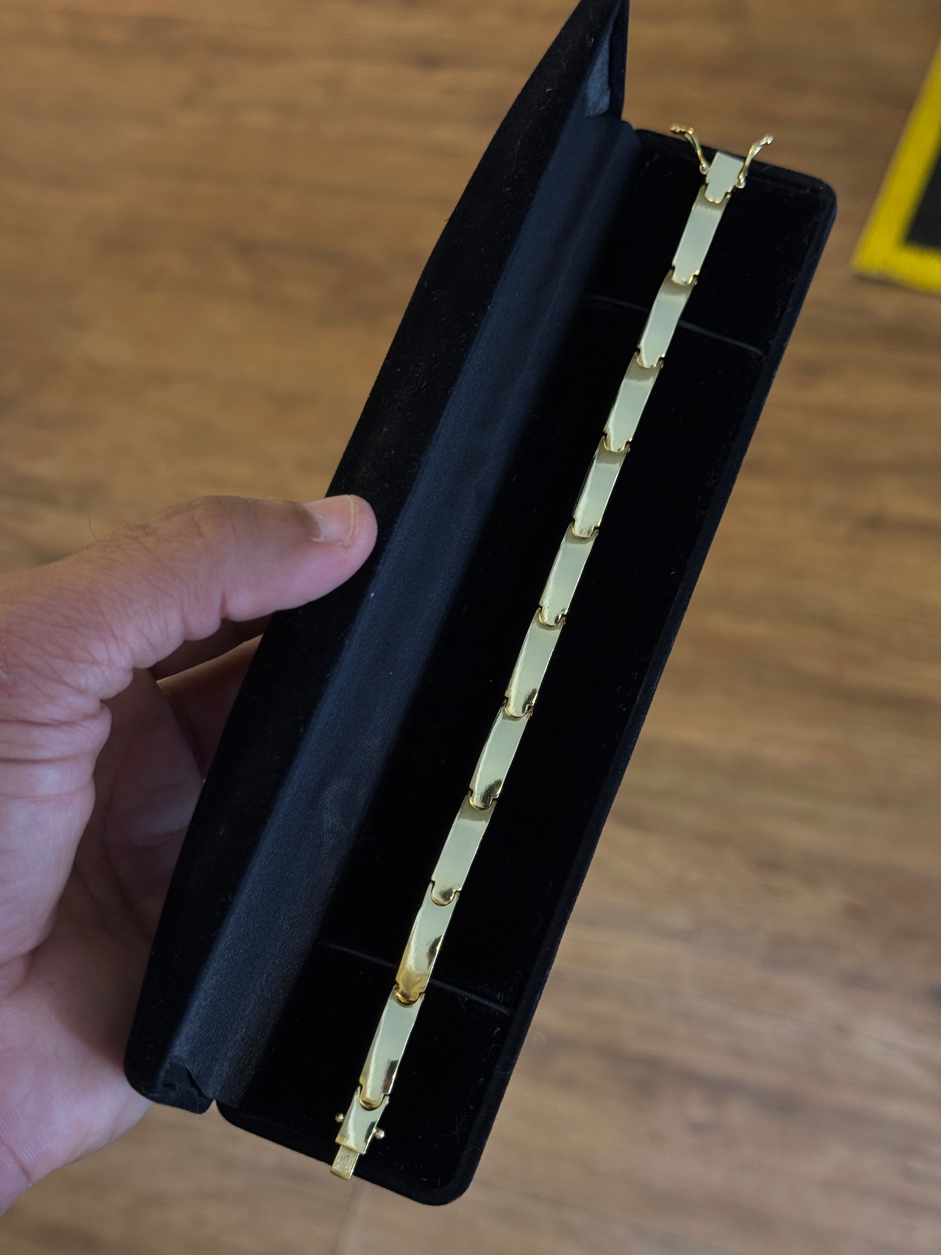 BRACELETE LISO 6MM BANHADO A OURO 18K