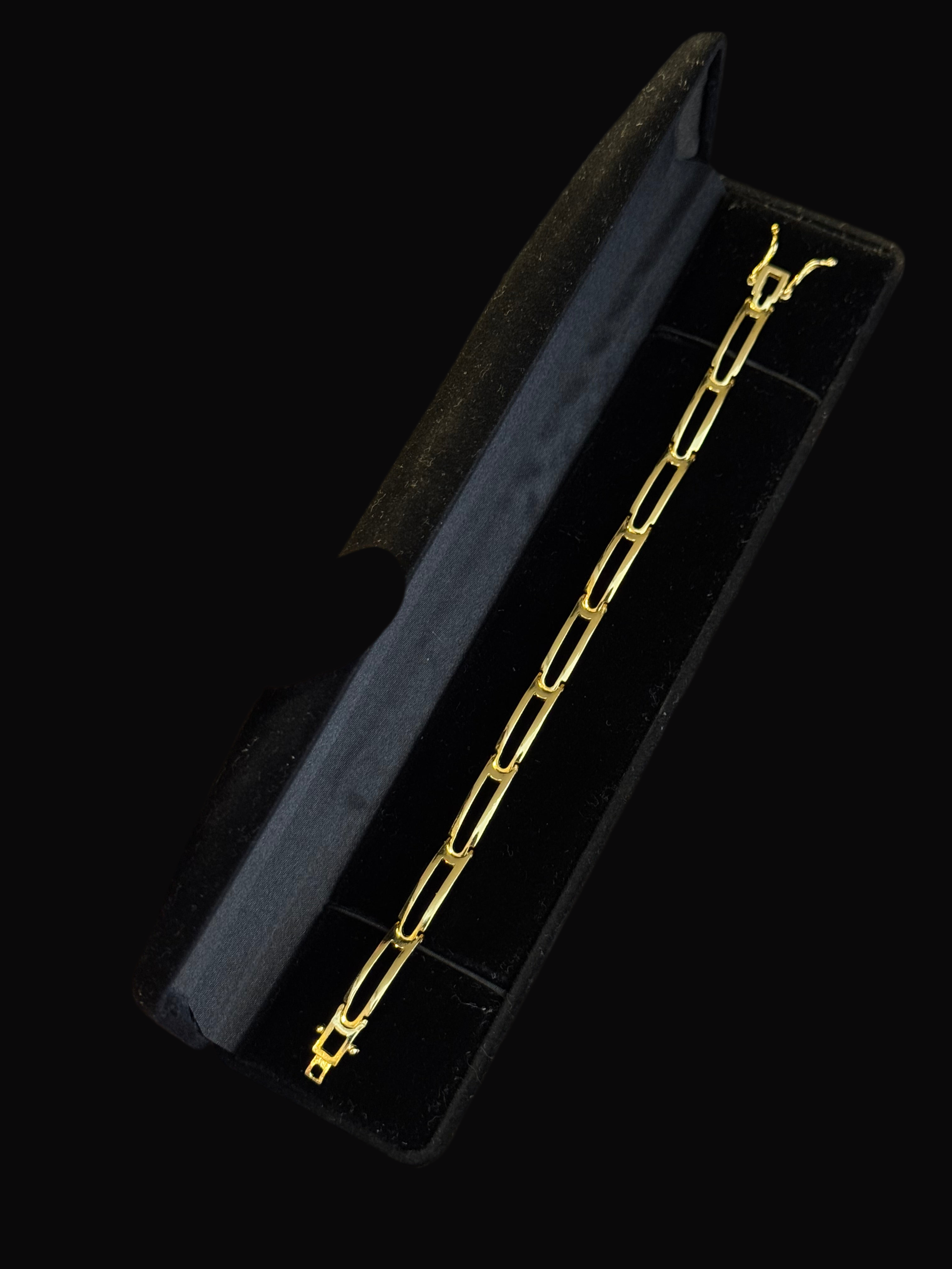 BRACELETE VAZADO 6MM BANHADO A OURO 18K