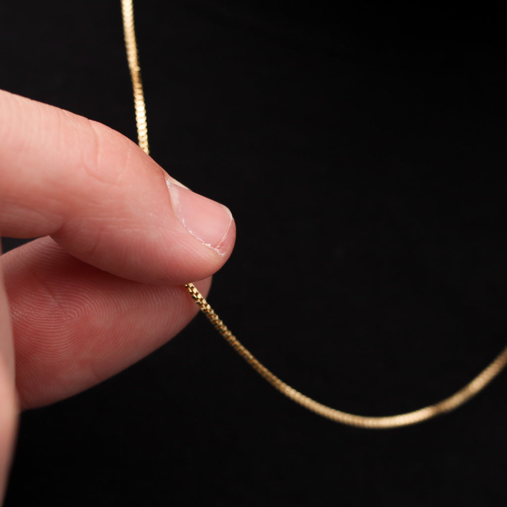 Corrente 1mm Veneziana Banhado a Ouro 18k