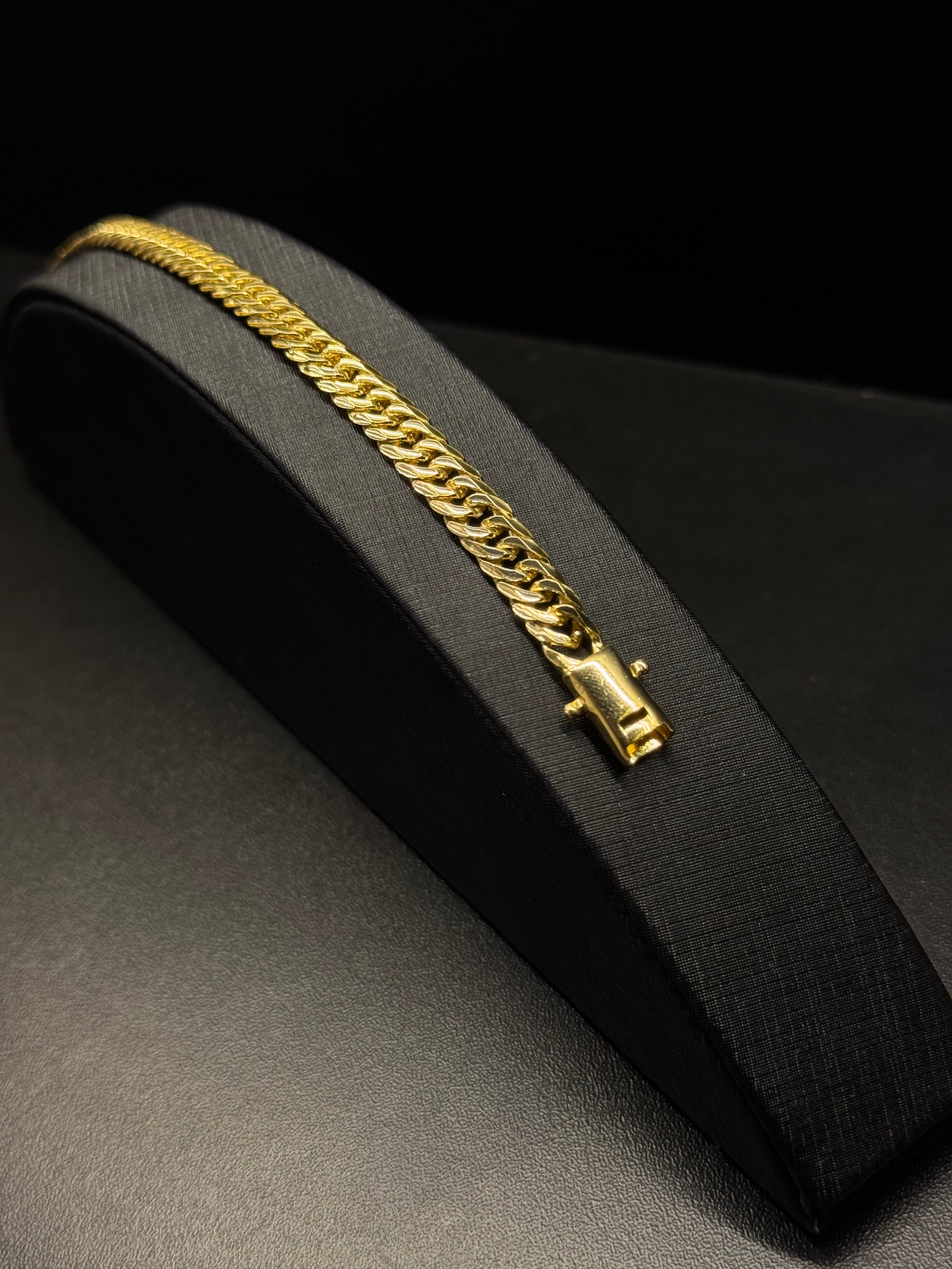 Pulseira Grumet Dupla 6mm Banhada a Ouro 18k | Marcação 750