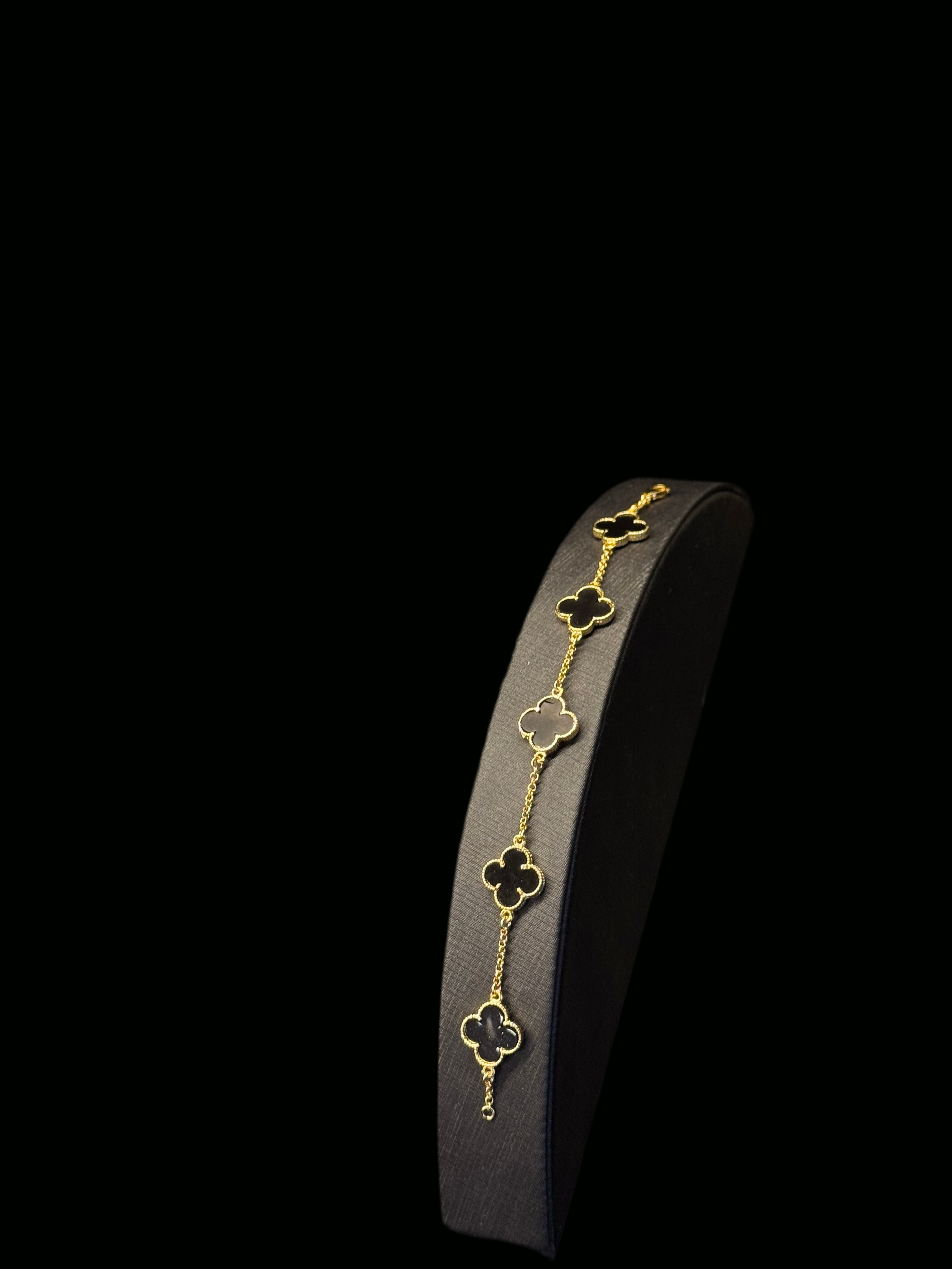 Pulseira Trevo G Banhado a Ouro 18k