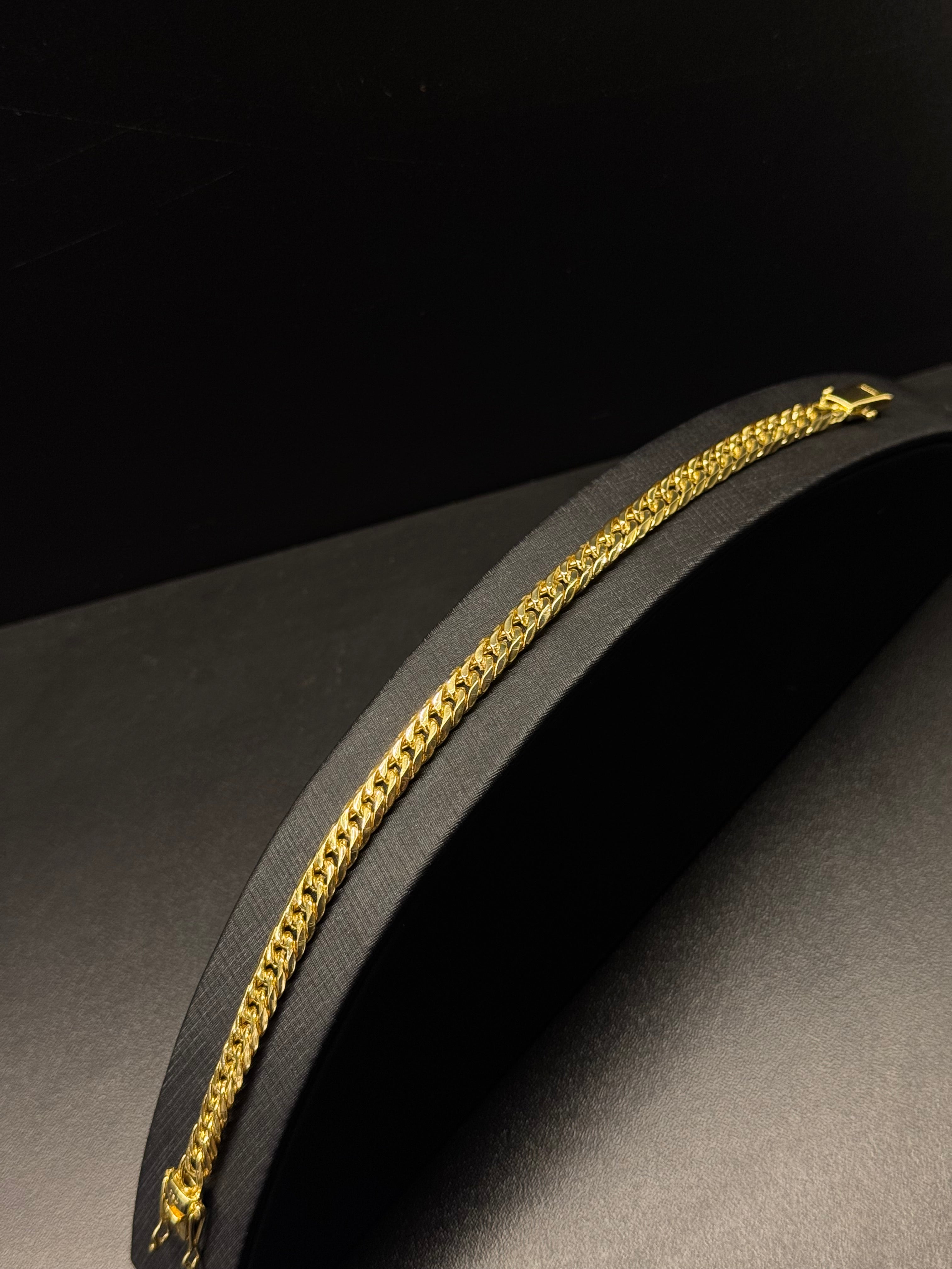 Pulseira Grumet Dupla 6mm Banhada a Ouro 18k | Marcação 750