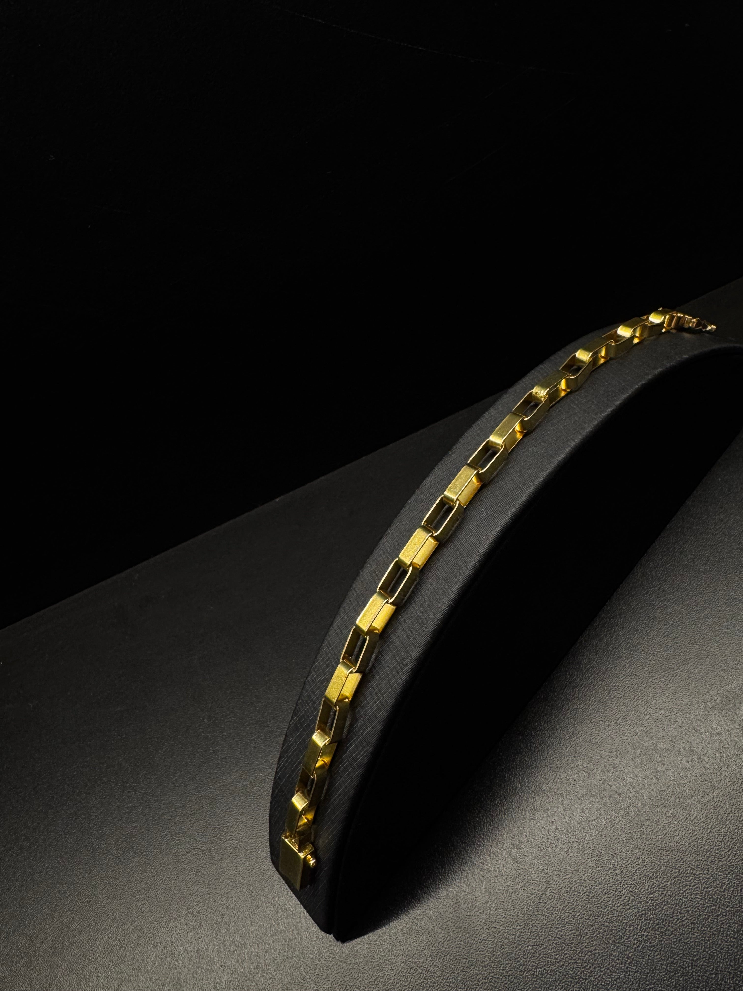 PULSEIRA TIJOLINHO 8MM BANHADO A OURO 18K